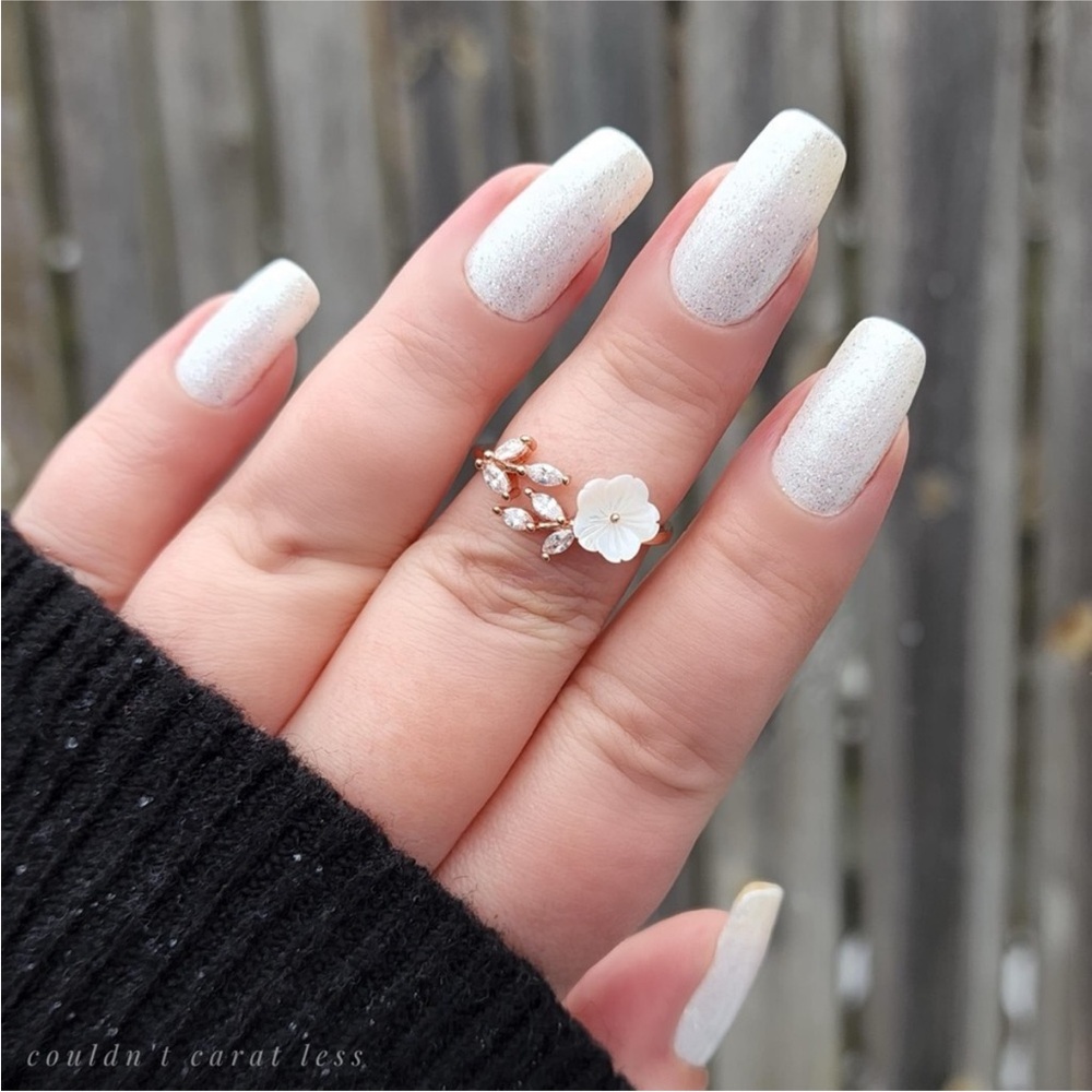 *Retired* Color Street: Couldn’t Carat Less | White Glitter Party Winter Sparkle - Picture 6 of 16